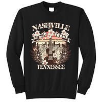 Nashville Tennessee Guitar Country Music City Guitarist Tall Sweatshirt