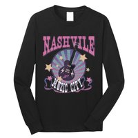 Nashville Tennessee Guitar Country Music City Guitarist Long Sleeve Shirt