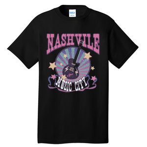 Nashville Tennessee Guitar Country Music City Guitarist Tall T-Shirt