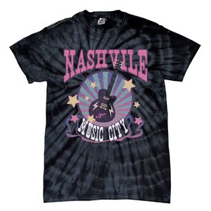 Nashville Tennessee Guitar Country Music City Guitarist Tie-Dye T-Shirt