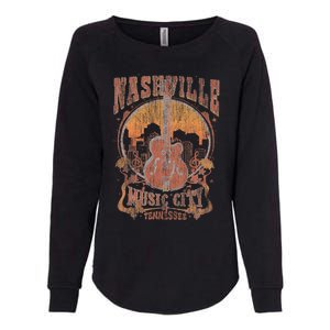 Nashville Tennessee Guitar Country Music City Womens California Wash Sweatshirt