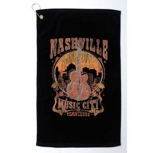 Nashville Tennessee Guitar Country Music City Platinum Collection Golf Towel