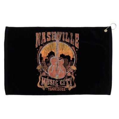 Nashville Tennessee Guitar Country Music City Grommeted Golf Towel