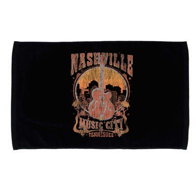 Nashville Tennessee Guitar Country Music City Microfiber Hand Towel