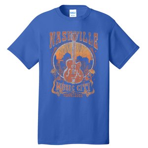 Nashville Tennessee Guitar Country Music City Tall T-Shirt