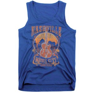 Nashville Tennessee Guitar Country Music City Tank Top