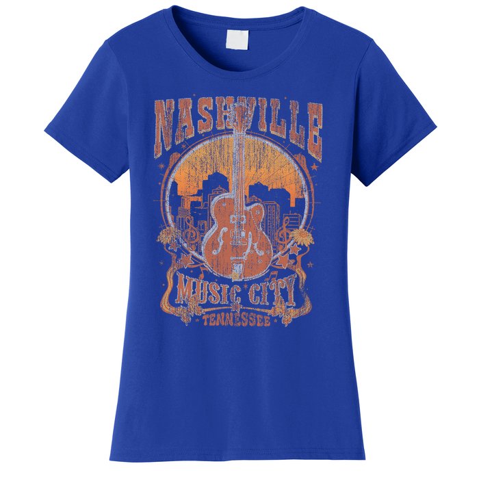 Nashville Tennessee Guitar Country Music City Women's T-Shirt