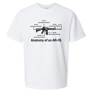 Not The Governments Business Anatomy Of An Ar15 Sueded Cloud Jersey T-Shirt