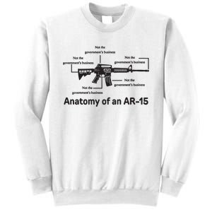 Not The Governments Business Anatomy Of An Ar15 Sweatshirt