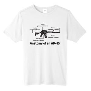 Not The Governments Business Anatomy Of An Ar15 Tall Fusion ChromaSoft Performance T-Shirt