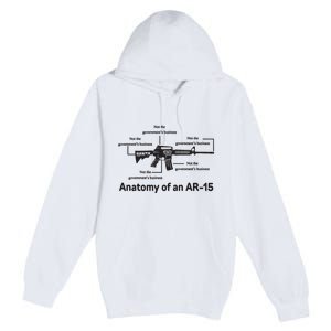 Not The Governments Business Anatomy Of An Ar15 Premium Pullover Hoodie