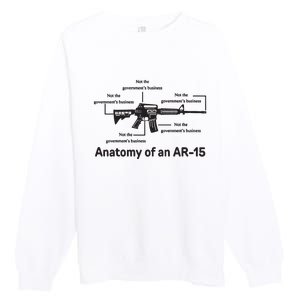 Not The Governments Business Anatomy Of An Ar15 Premium Crewneck Sweatshirt