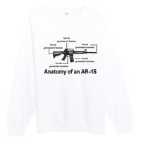 Not The Governments Business Anatomy Of An Ar15 Premium Crewneck Sweatshirt