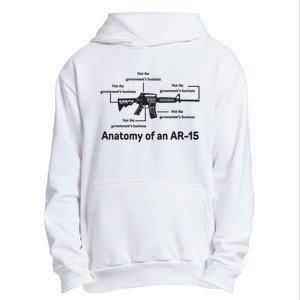 Not The Governments Business Anatomy Of An Ar15 Urban Pullover Hoodie