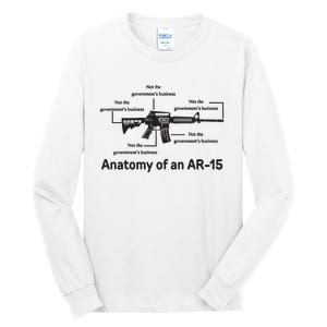 Not The Governments Business Anatomy Of An Ar15 Tall Long Sleeve T-Shirt