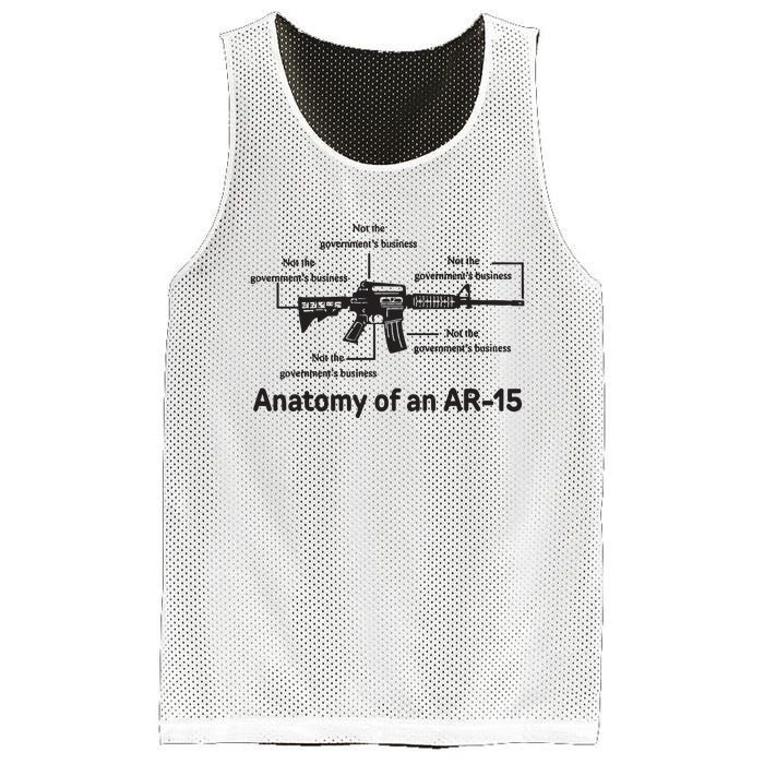 Not The Governments Business Anatomy Of An Ar15 Mesh Reversible Basketball Jersey Tank