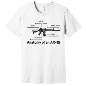 Not The Governments Business Anatomy Of An Ar15 Premium T-Shirt