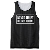 Never Trust Government Mesh Reversible Basketball Jersey Tank