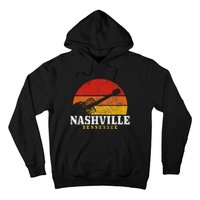 Nashville Tennessee Guitar Player Country Music City Vintage Hoodie