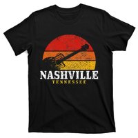 Nashville Tennessee Guitar Player Country Music City Vintage T-Shirt