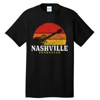 Nashville Tennessee Guitar Player Country Music City Vintage Tall T-Shirt