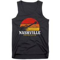 Nashville Tennessee Guitar Player Country Music City Vintage Tank Top