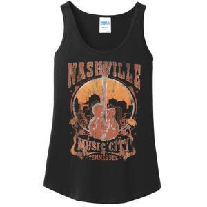 Nashville Tennessee Guitar Country Music City Guitarist Gift Ladies Essential Tank