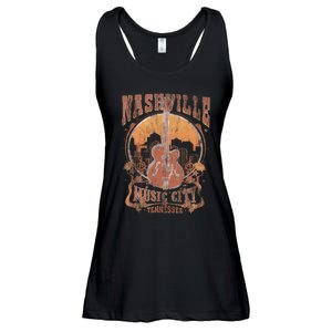 Nashville Tennessee Guitar Country Music City Guitarist Gift Ladies Essential Flowy Tank