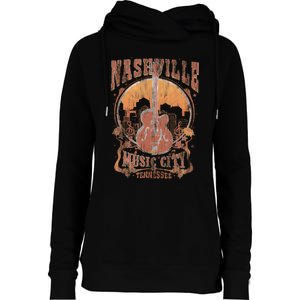 Nashville Tennessee Guitar Country Music City Guitarist Gift Womens Funnel Neck Pullover Hood