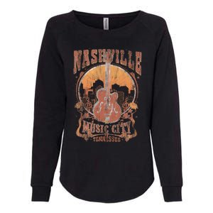 Nashville Tennessee Guitar Country Music City Guitarist Gift Womens California Wash Sweatshirt