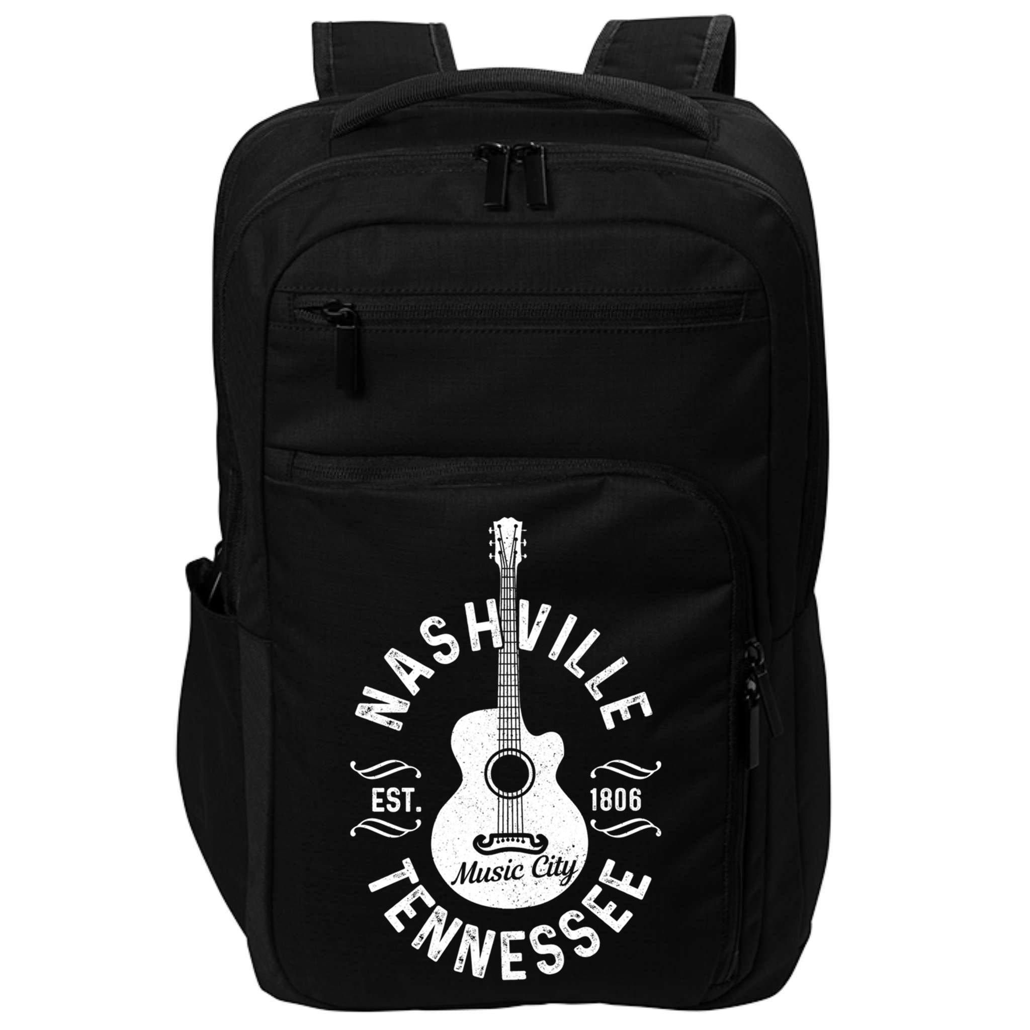 Nashville Tennessee Guitar Country Music City Souvenir Gift Impact Tech Backpack