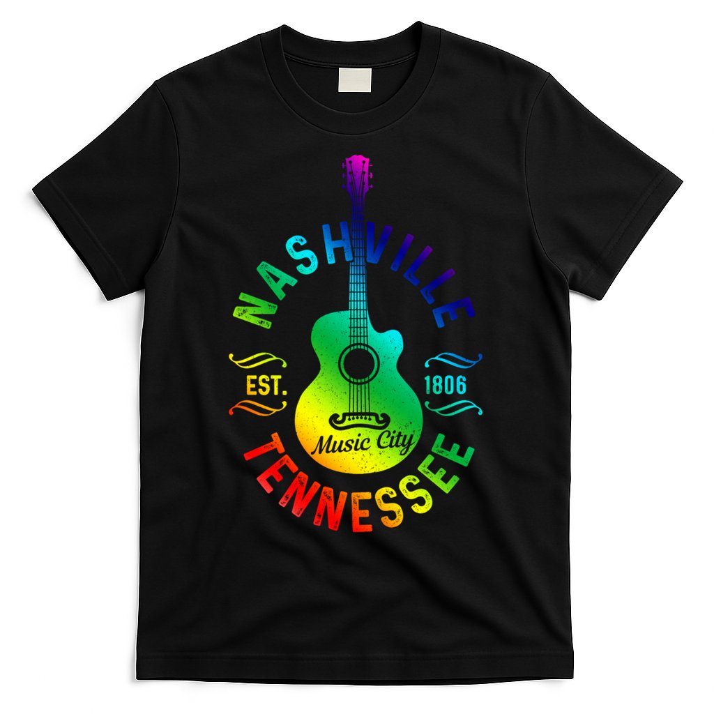 Nashville Tennessee Guitar Country Music City Souvenir Gift Cute Gift T-Shirt