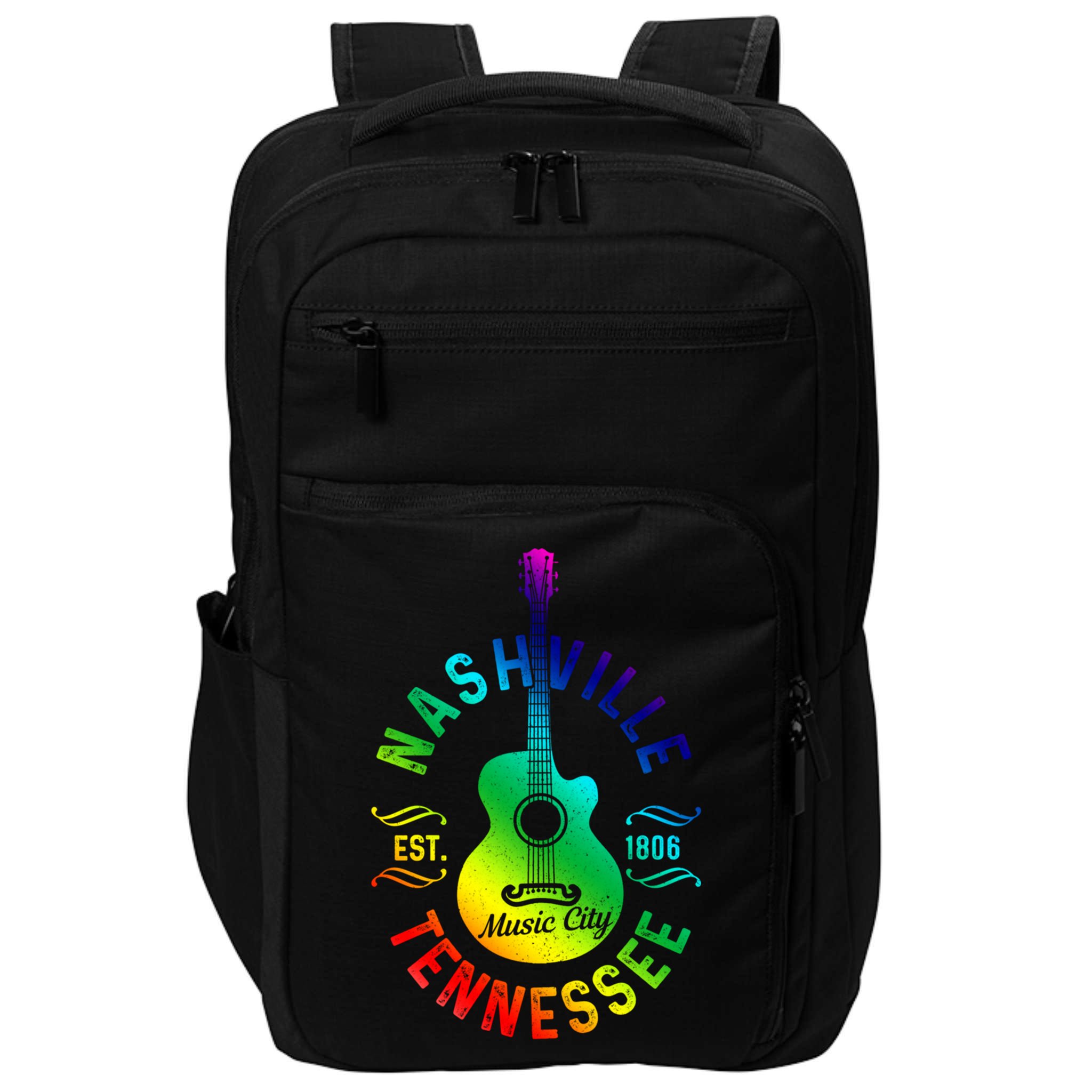 Nashville Tennessee Guitar Country Music City Souvenir Gift Cute Gift Impact Tech Backpack
