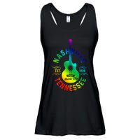 Nashville Tennessee Guitar Country Music City Souvenir Gift Cute Gift Ladies Essential Flowy Tank