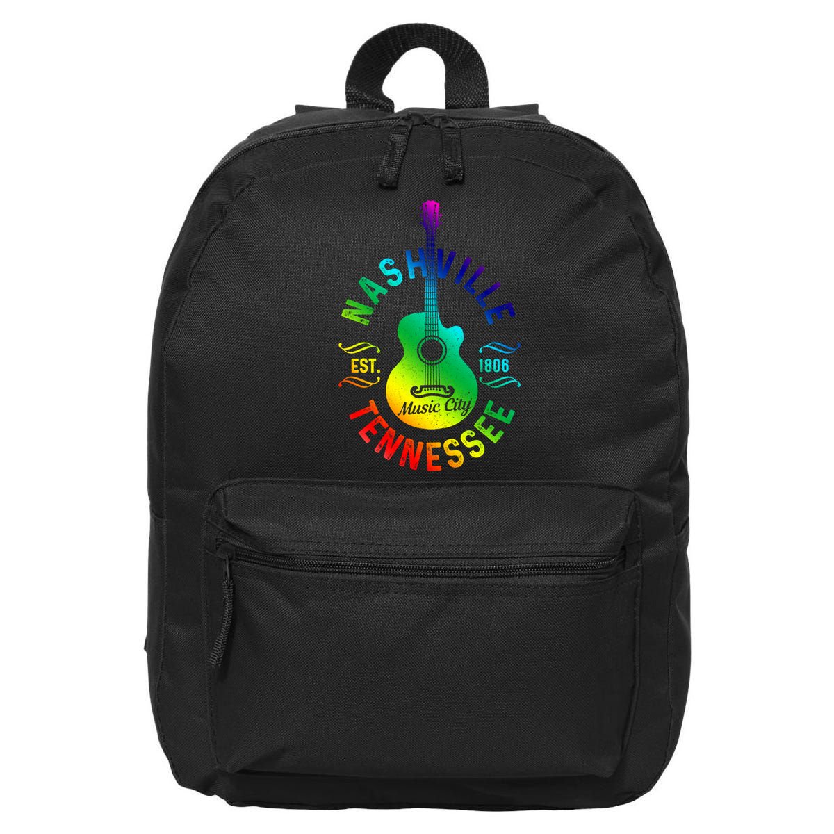Nashville Tennessee Guitar Country Music City Souvenir Gift Cute Gift 16 in Basic Backpack
