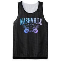 Nashville Tennessee Guitar Player Vintage Country Music City Mesh Reversible Basketball Jersey Tank