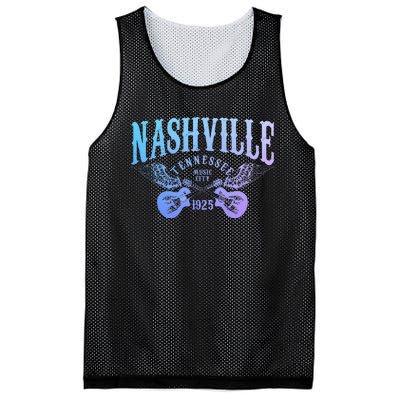 Nashville Tennessee Guitar Player Vintage Country Music City Mesh Reversible Basketball Jersey Tank