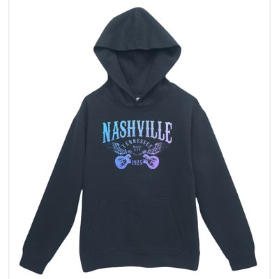 Nashville Tennessee Guitar Player Vintage Country Music City Urban Pullover Hoodie