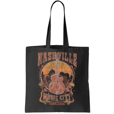 Nashville Tennessee Guitar Country Music City Guitarist Gift Tote Bag