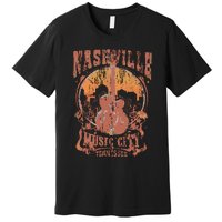 Nashville Tennessee Guitar Country Music City Guitarist Gift Premium T-Shirt