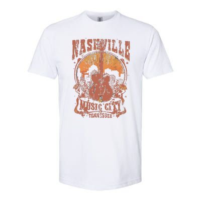 Nashville Tennessee Guitar Country Music City Guitarist Gift Softstyle CVC T-Shirt