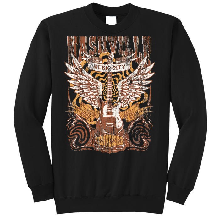 Nashville Tennessee Guitar Country Music City Guitarist Gift Sweatshirt