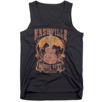 Nashville Tennessee Guitar Country Music City Guitarist Tank Top