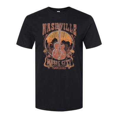 Nashville Tennessee Guitar Country Music City Guitarist Softstyle CVC T-Shirt