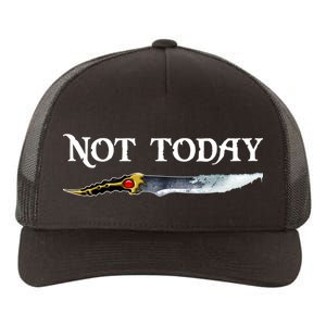 Not Today GOT Sword Yupoong Adult 5-Panel Trucker Hat