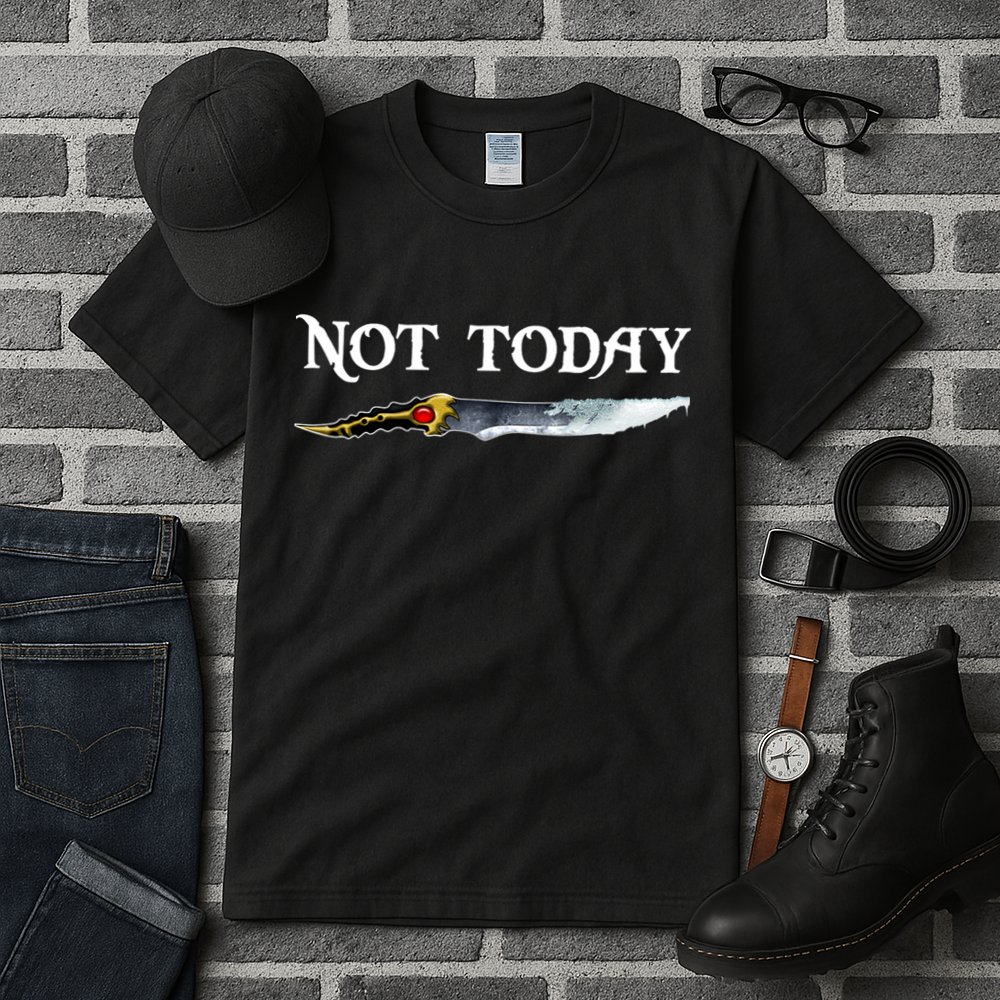Not Today GOT Sword Tall T-Shirt