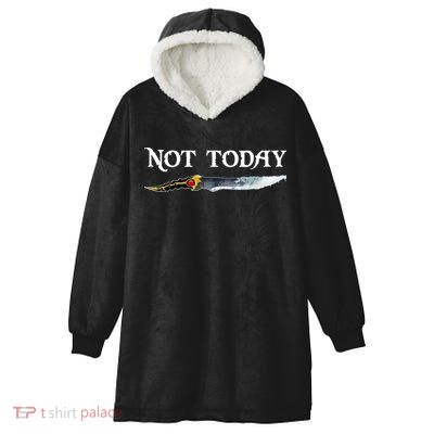 Not Today GOT Sword Hooded Wearable Blanket