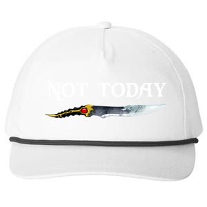 Not Today GOT Sword Snapback Five-Panel Rope Hat