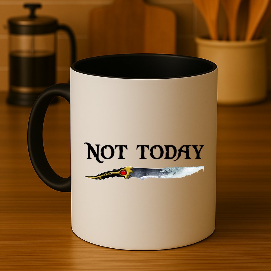 Not Today GOT Sword Mug