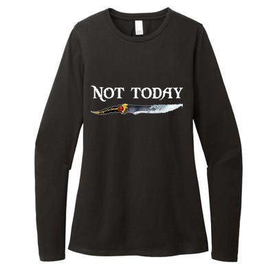 Not Today GOT Sword Womens CVC Long Sleeve Shirt